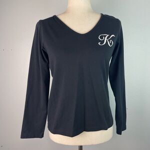 Liz Claiborne V-Neck Long Sleeve To Size S/M EUC